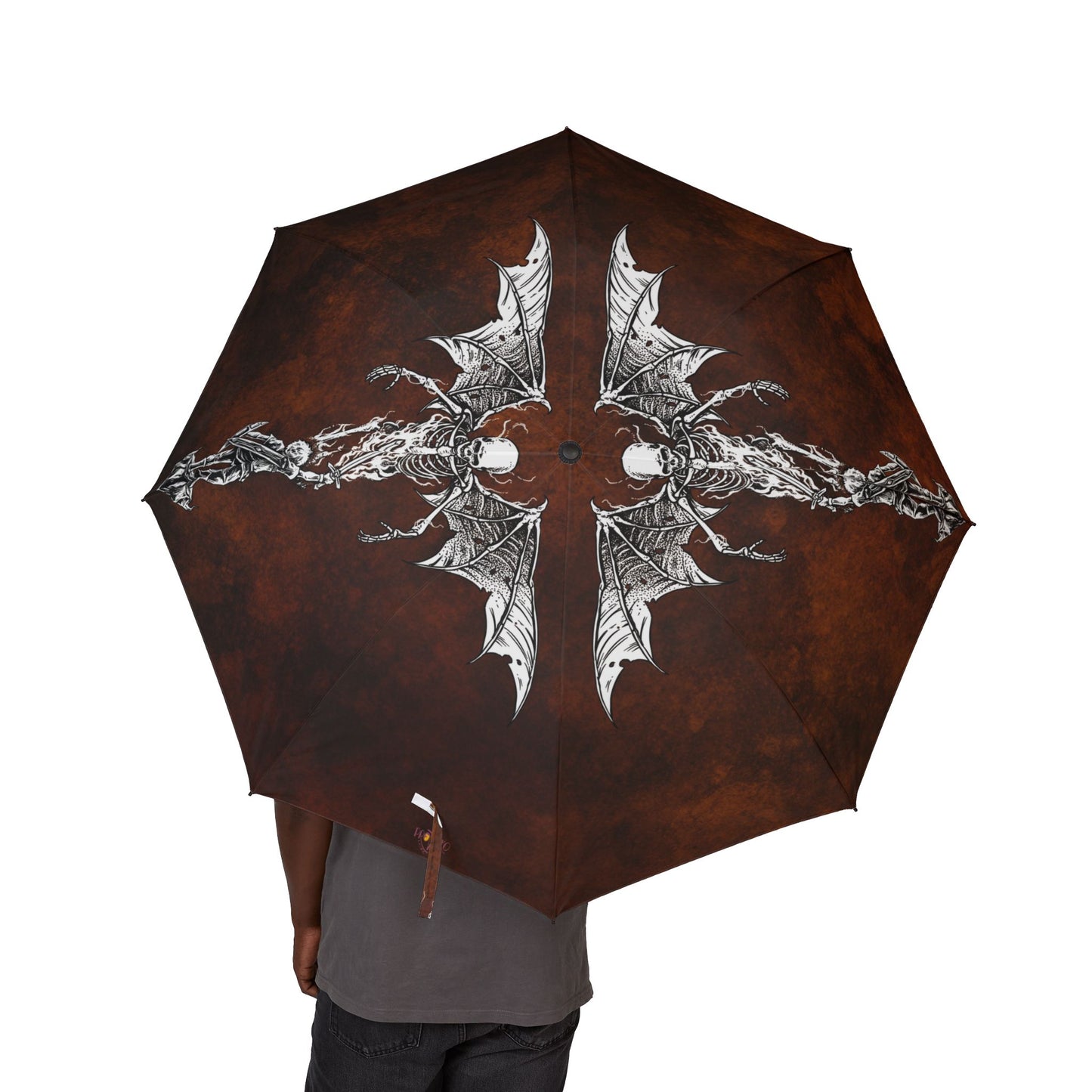 Fight Repressive Authority: dark skull umbrella