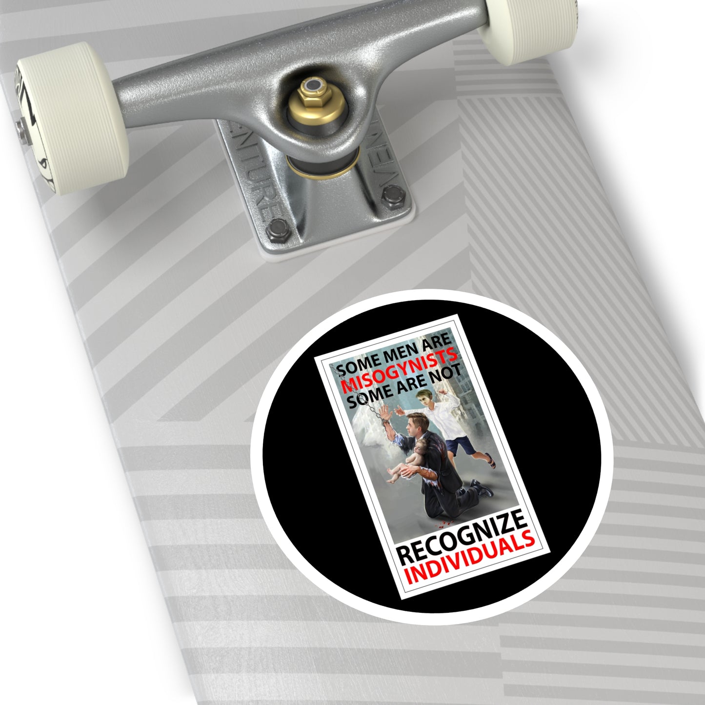 Recognize individuals, indoor/outdoor round stickers.