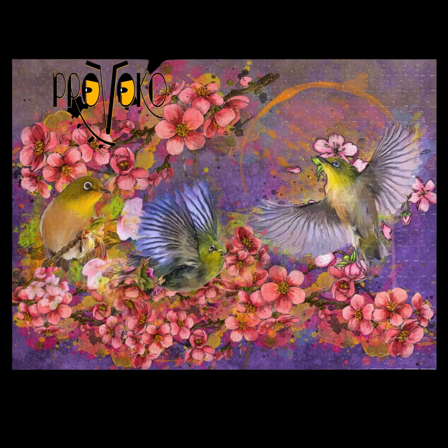 Puzzles are the solution as a gift to an entire family, instead of individual gifts to each member: saves money, promotes off-screen time, relaxing and meditative, and encourages family togetherness. Find similar items in our Cherry Blossom Birds Collection. Get back to nature. Common-sense must be screaming at you, in these absurd times, that resetting your center and perspective is necessary.