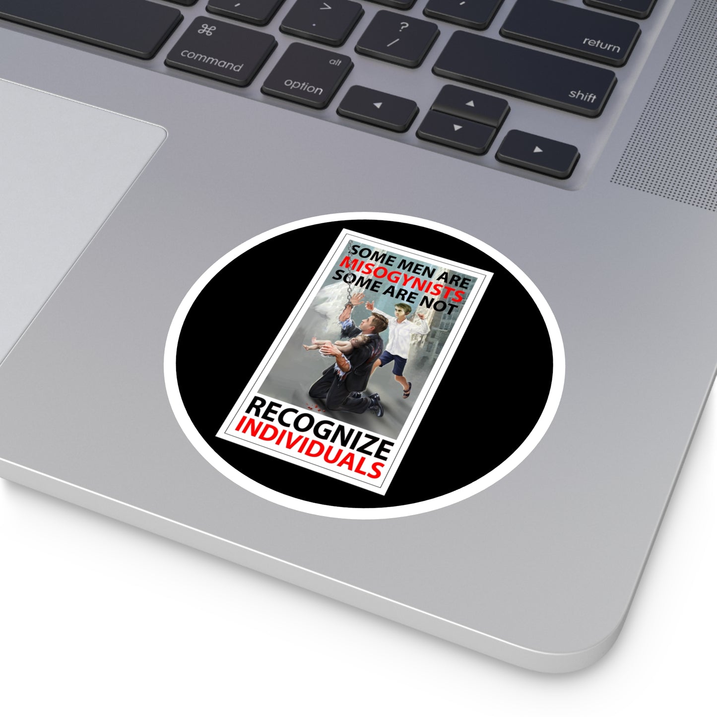 Recognize individuals, indoor/outdoor round stickers.
