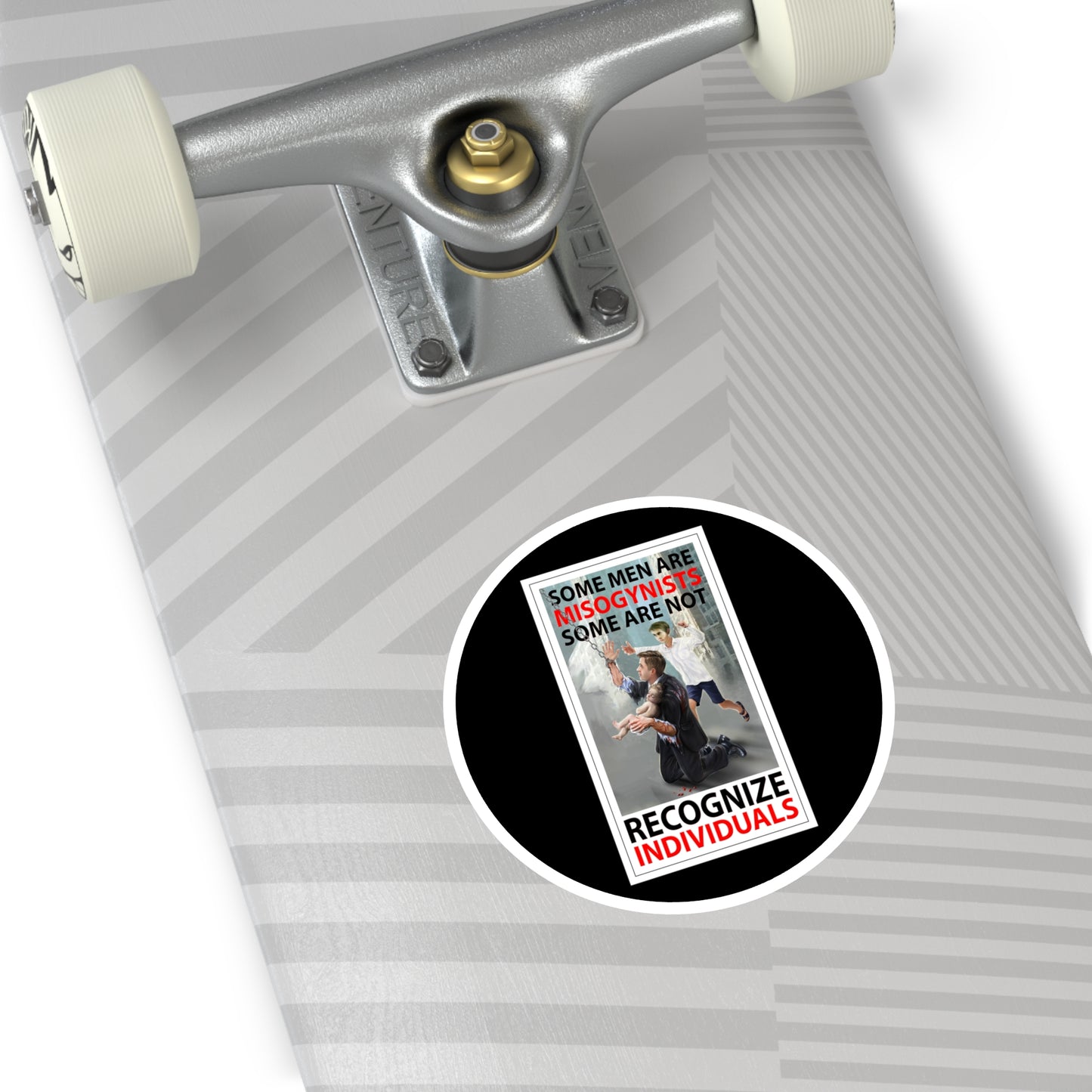 Recognize individuals, indoor/outdoor round stickers.