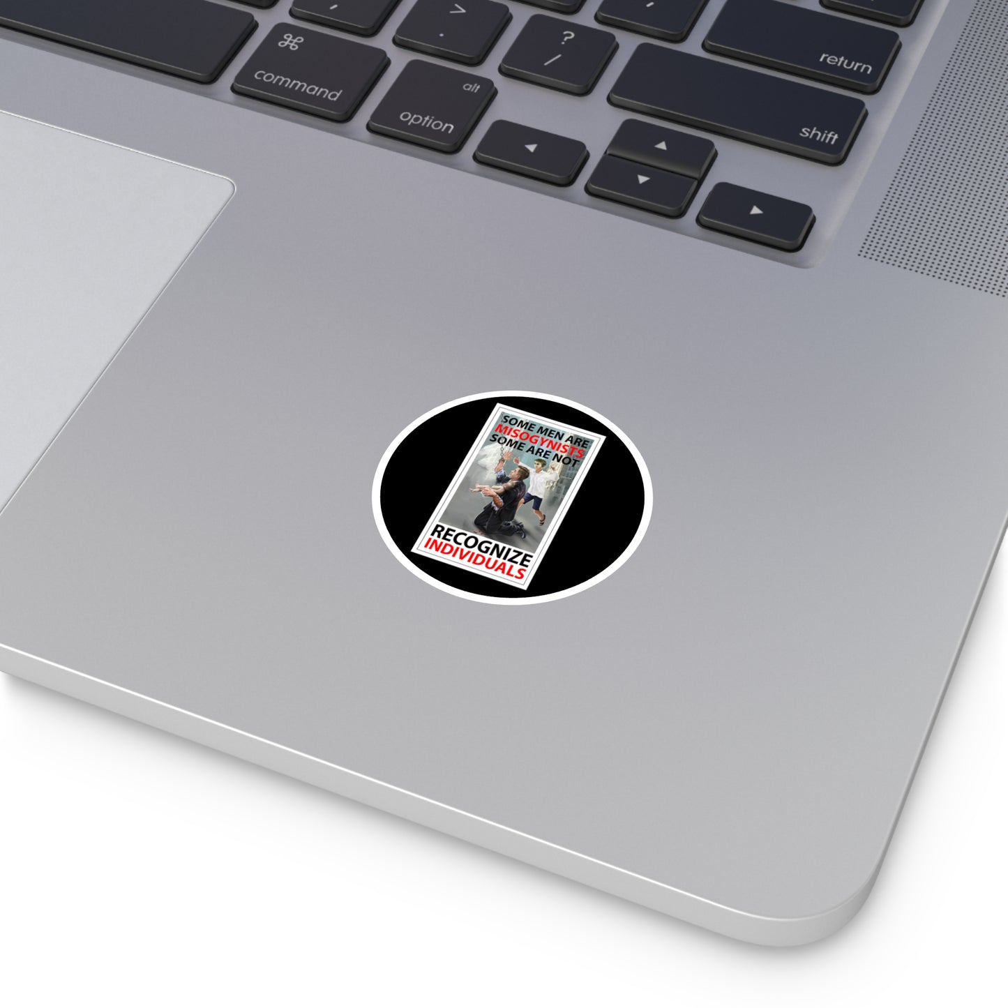 Recognize individuals, indoor/outdoor round stickers.