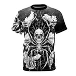 Web of Destructive Autocrats (black): Unisex All Over Print T-shirt