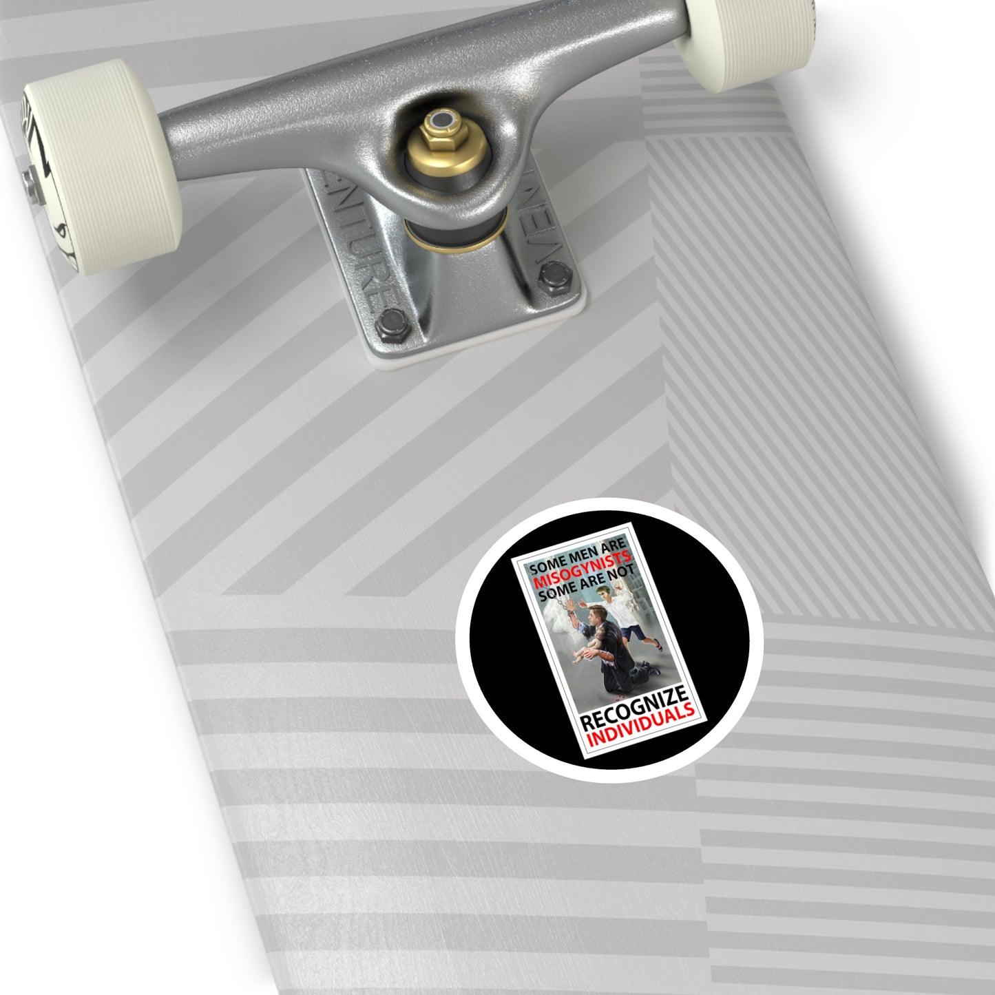 Recognize individuals, indoor/outdoor round stickers.