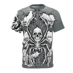 Web of Destructive Autocrats (dark grey): Unisex All Over Print T-shirt