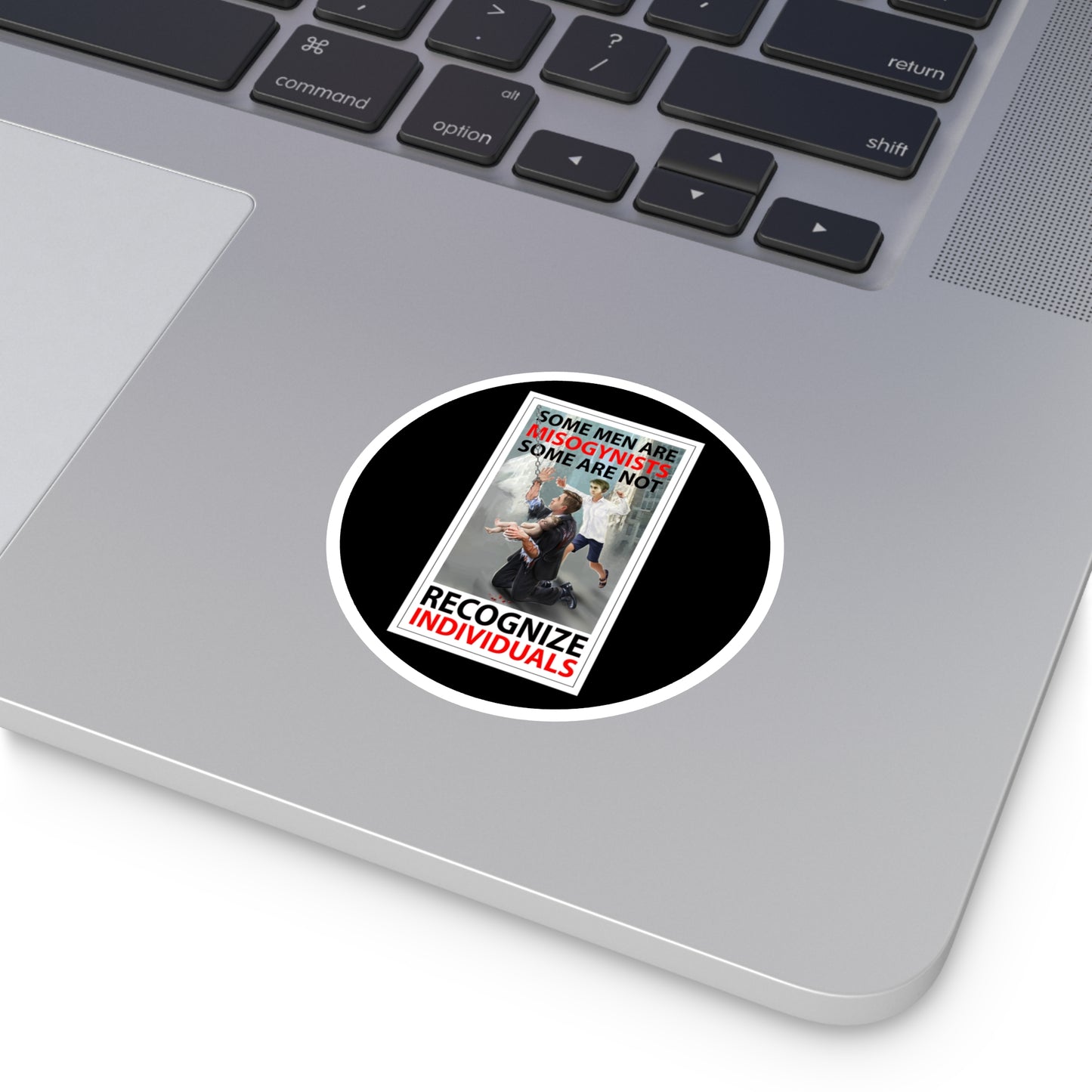 Recognize individuals, indoor/outdoor round stickers.