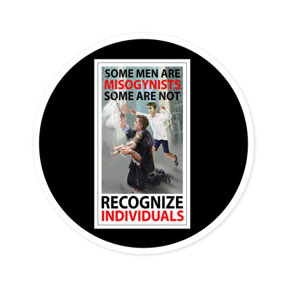 Recognize individuals, indoor/outdoor round stickers.