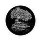 "Political Correctness: Intolerance...restricts and controls language with strict codes and rigid rules. -George Carlin" :  Round Stickers (black background) | Indoor & Outdoor Vinyl Stickers