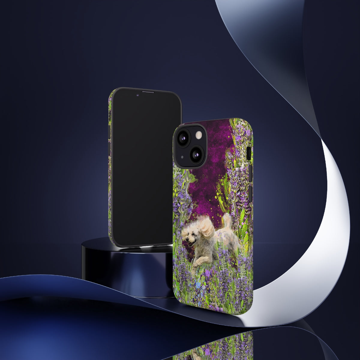 French poodle in Lavender - All Phones, dog Tough Cases