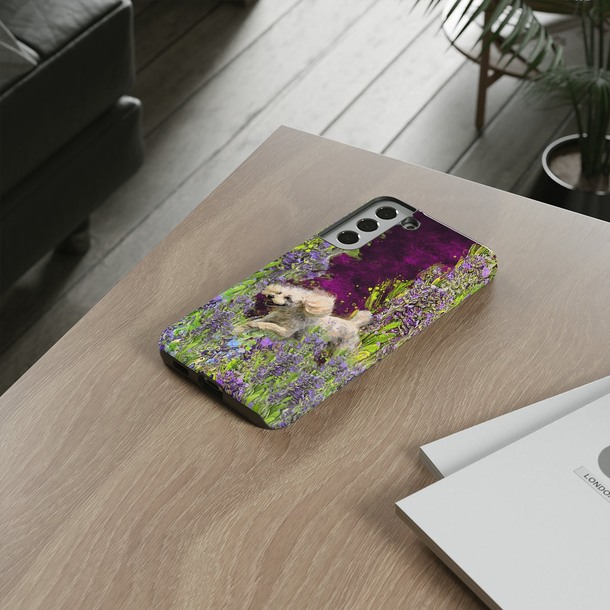 French poodle in Lavender - All Phones, dog Tough Cases