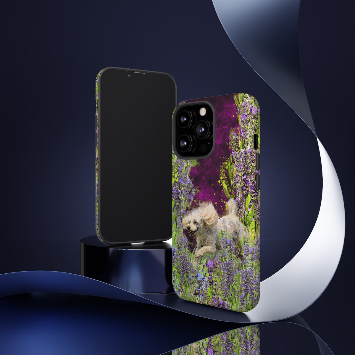 French poodle in Lavender - All Phones, dog Tough Cases