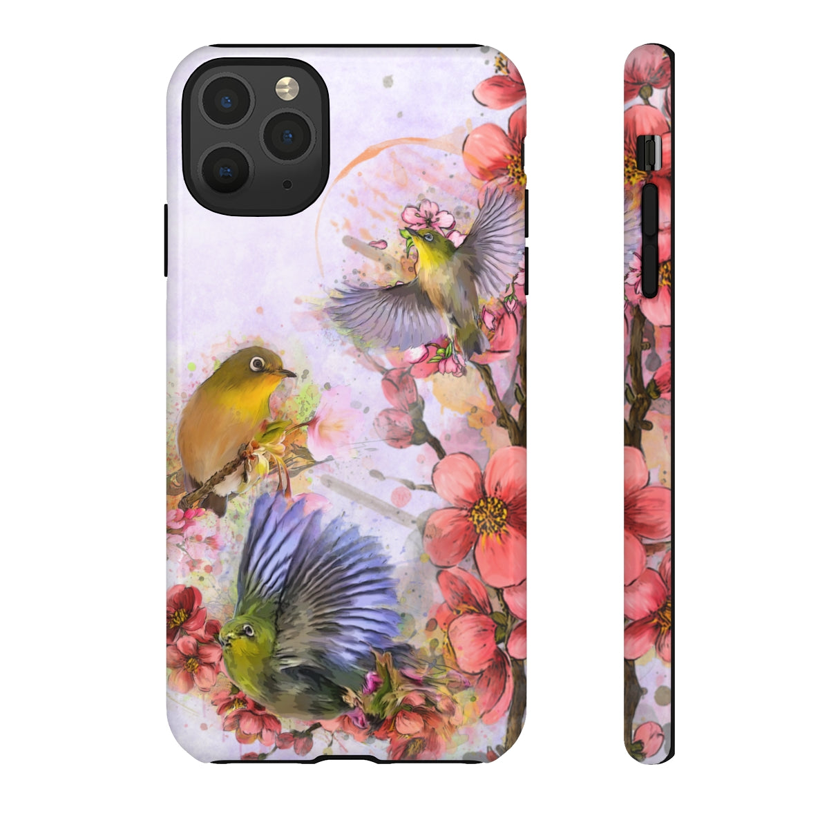 Cherry Blossom birds phone case