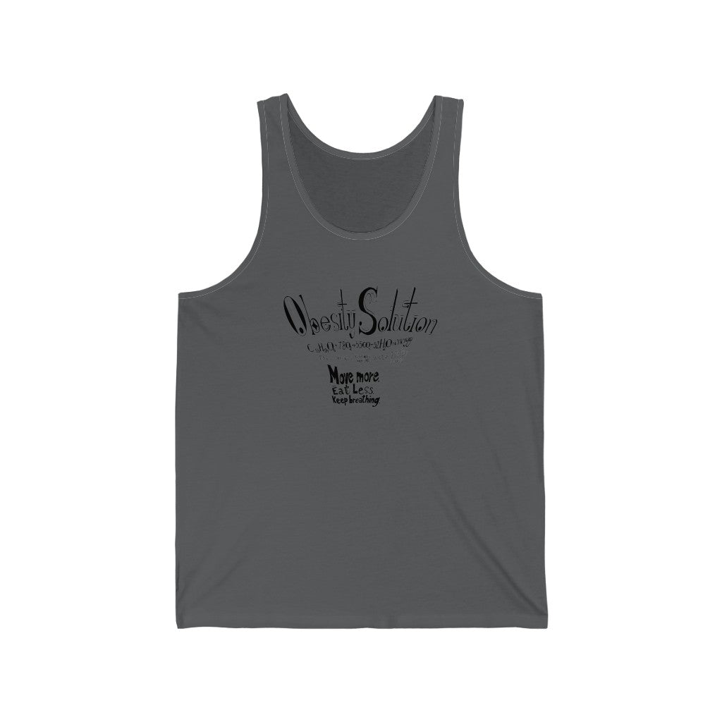 Obesity Epidemic Solution: Unisex Jersey Tank