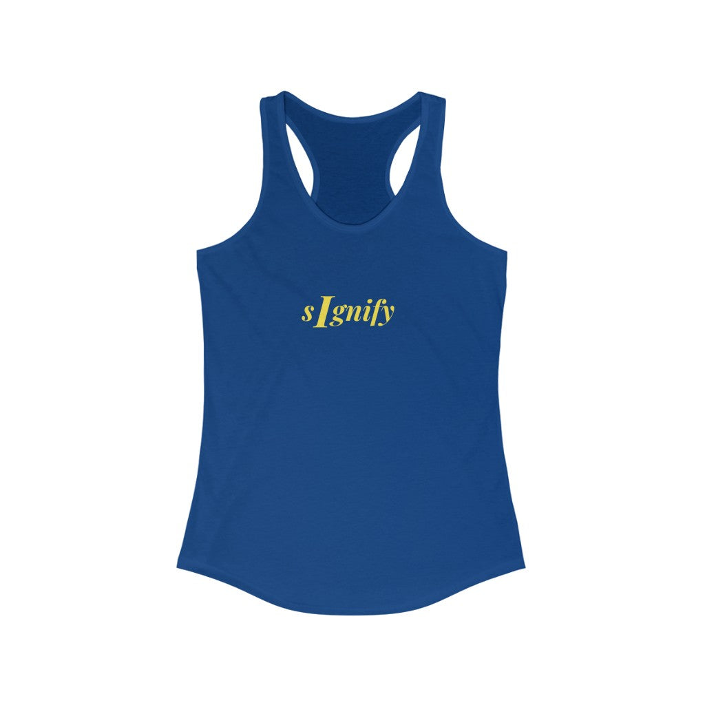 sIgnify: Women's Ideal Racerback Tank