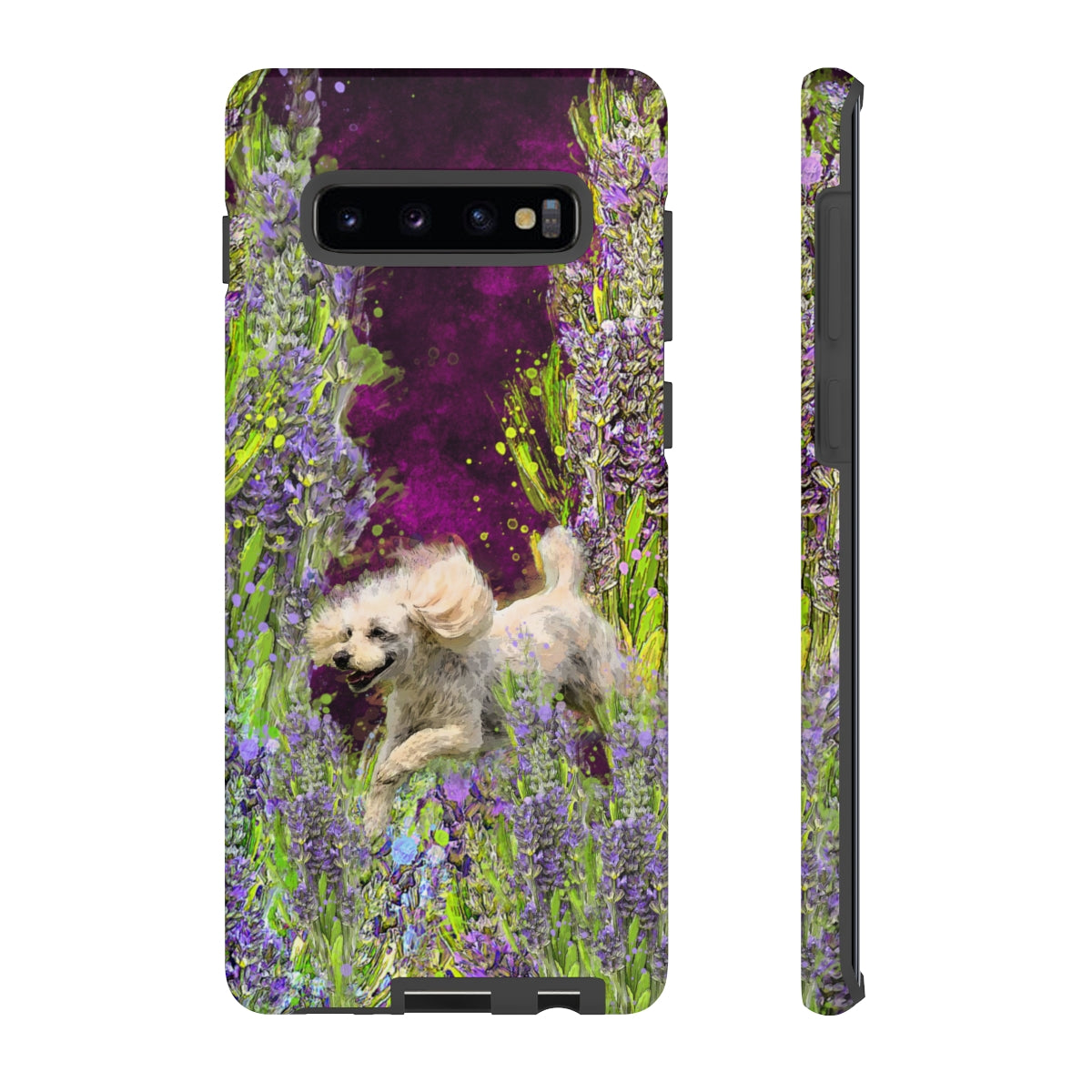 French poodle in Lavender - All Phones, dog Tough Cases