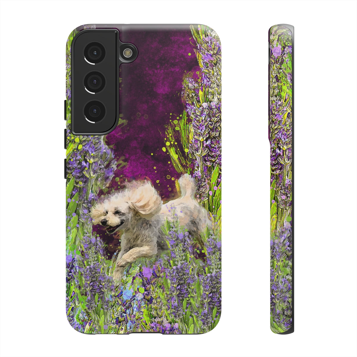 French poodle in Lavender - All Phones, dog Tough Cases