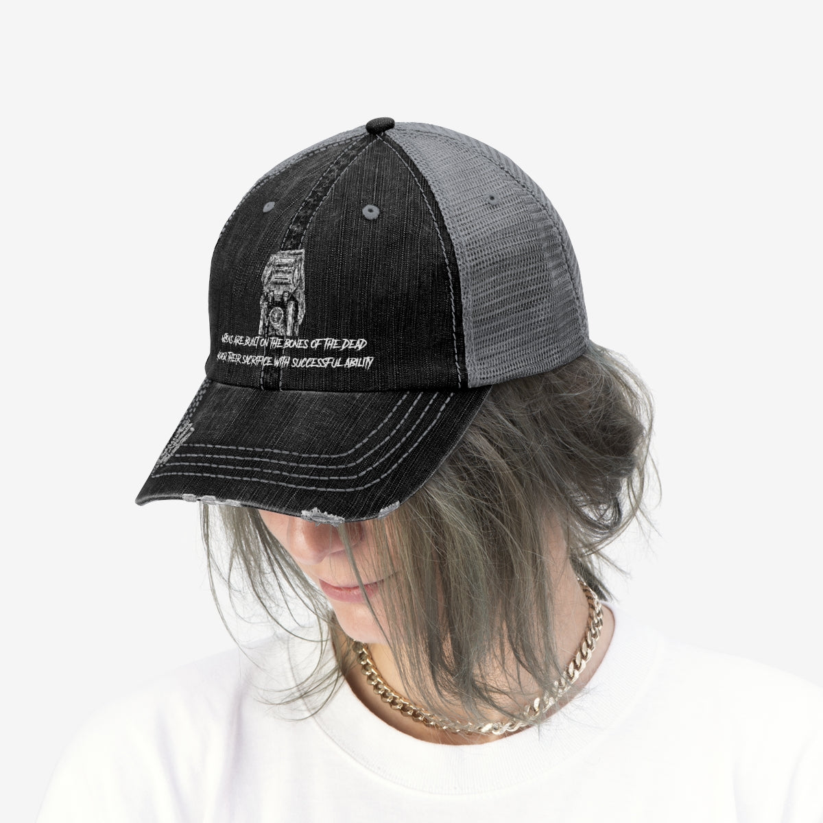 Nations are Built on the bones of the dead: Unisex Trucker Hat