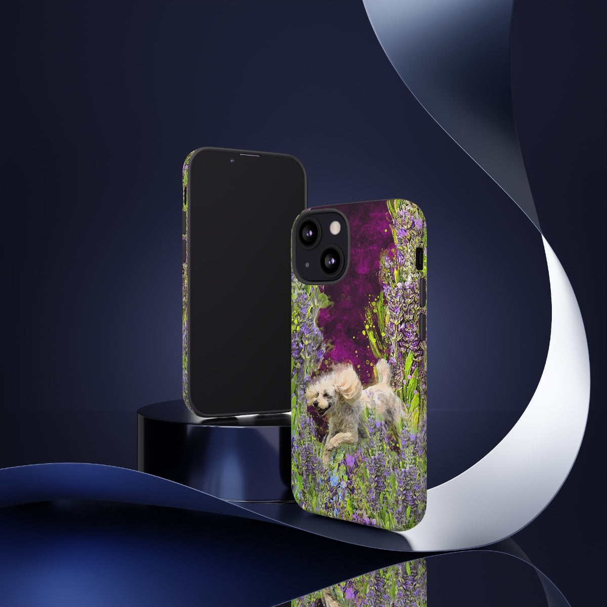 French poodle in Lavender - All Phones, dog Tough Cases