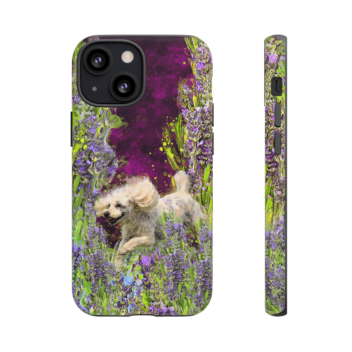 French poodle in Lavender - All Phones, dog Tough Cases