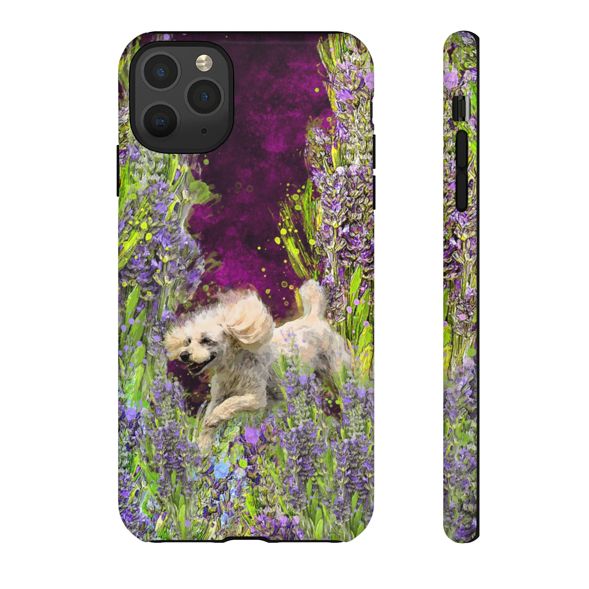 French poodle in Lavender - All Phones, dog Tough Cases