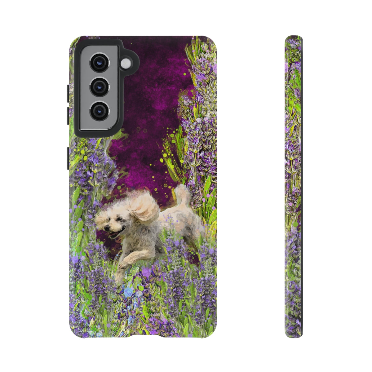 French poodle in Lavender - All Phones, dog Tough Cases