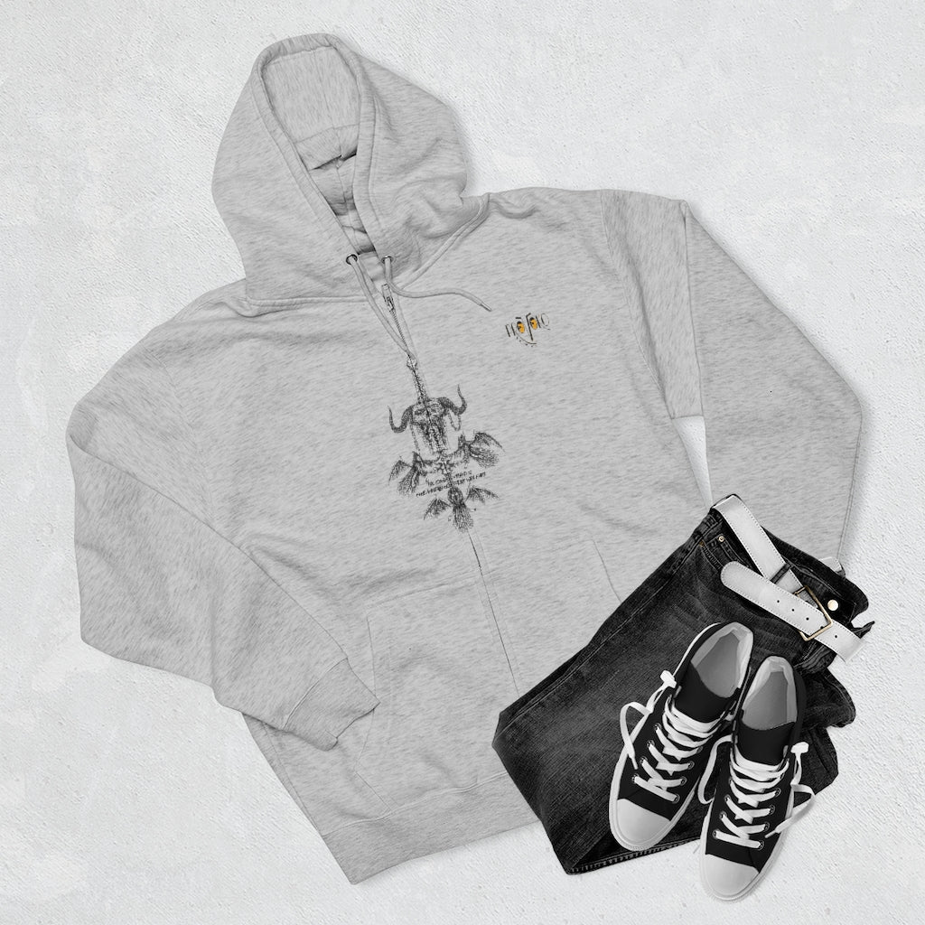 Scientific Method and Faith: Hoodie with zipper