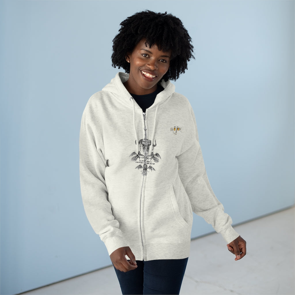 Scientific Method and Faith: Hoodie with zipper