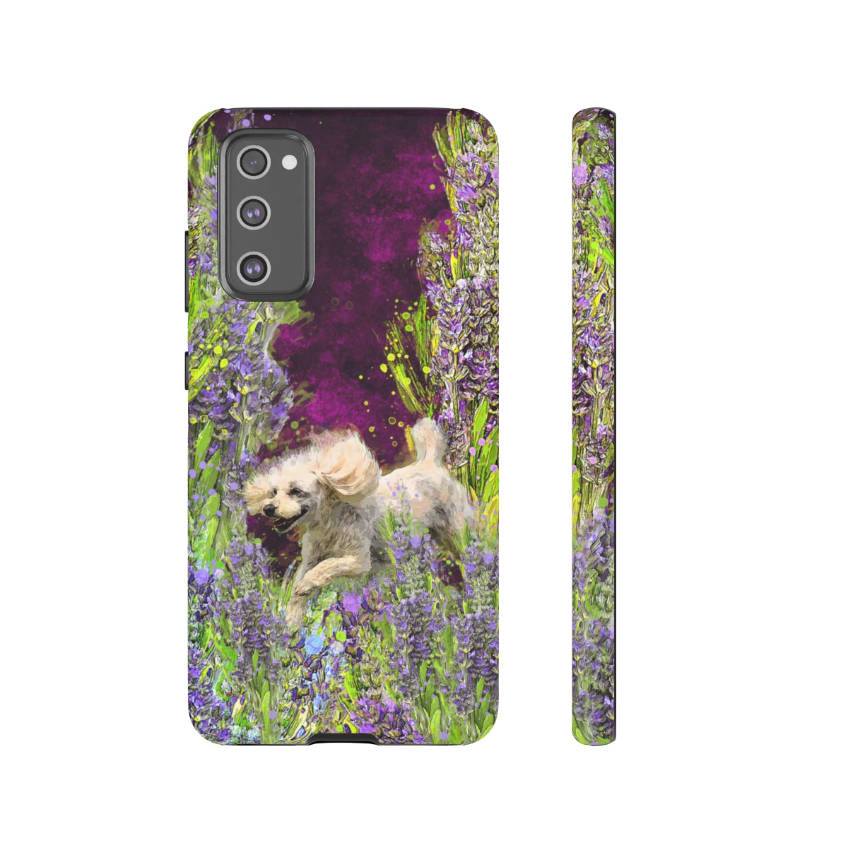 French poodle in Lavender - All Phones, dog Tough Cases