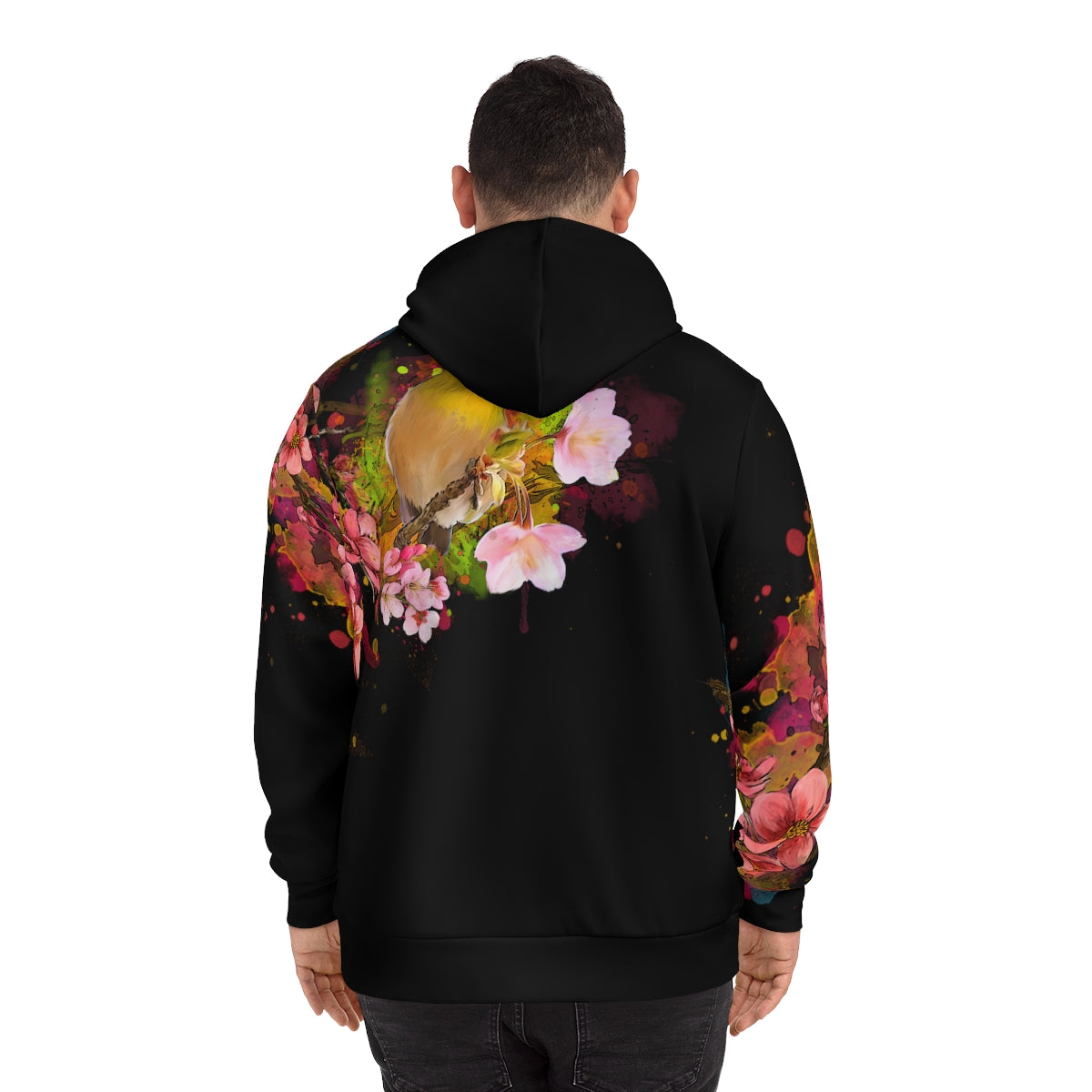 Black cherry blossom outlet hoodie