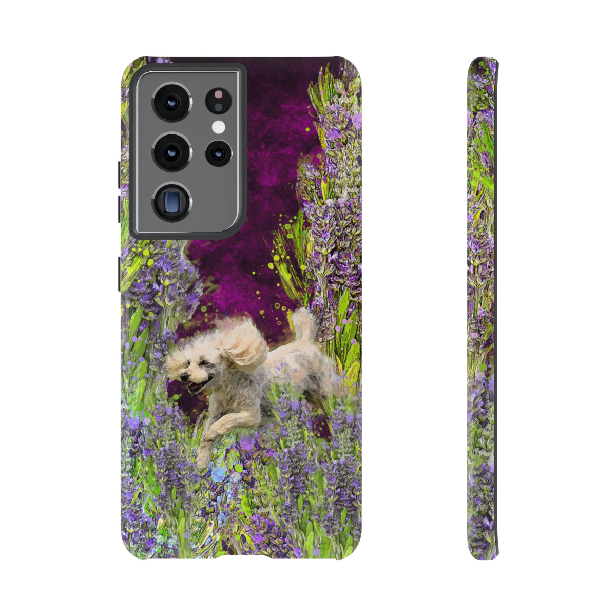 French poodle in Lavender - All Phones, dog Tough Cases