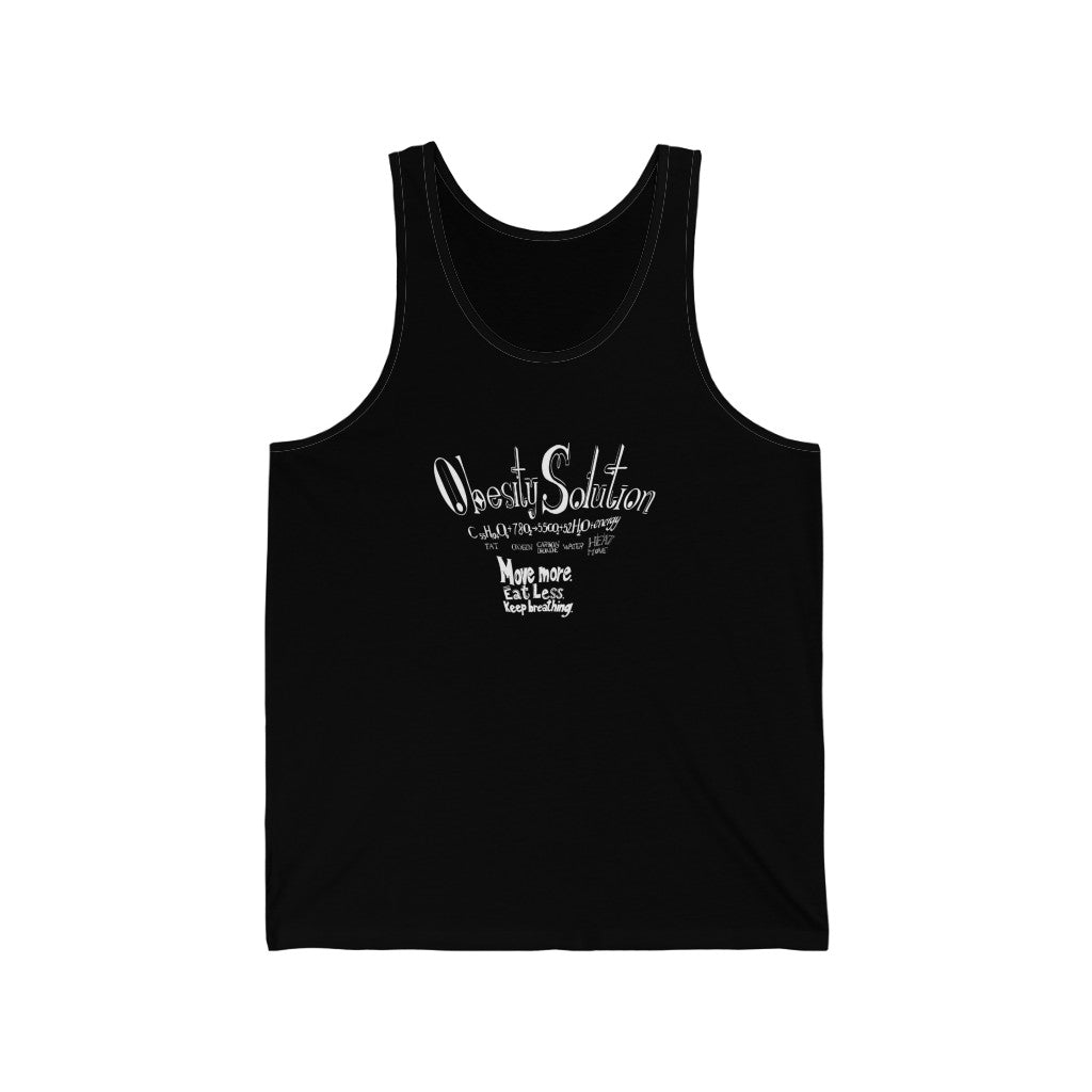 Obesity Epidemic Solution: Unisex Jersey Tank