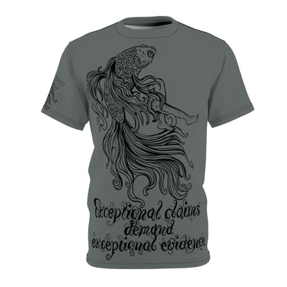 Exceptional Claims: Dark Grey Unisex AOP Cut & Sew Tee