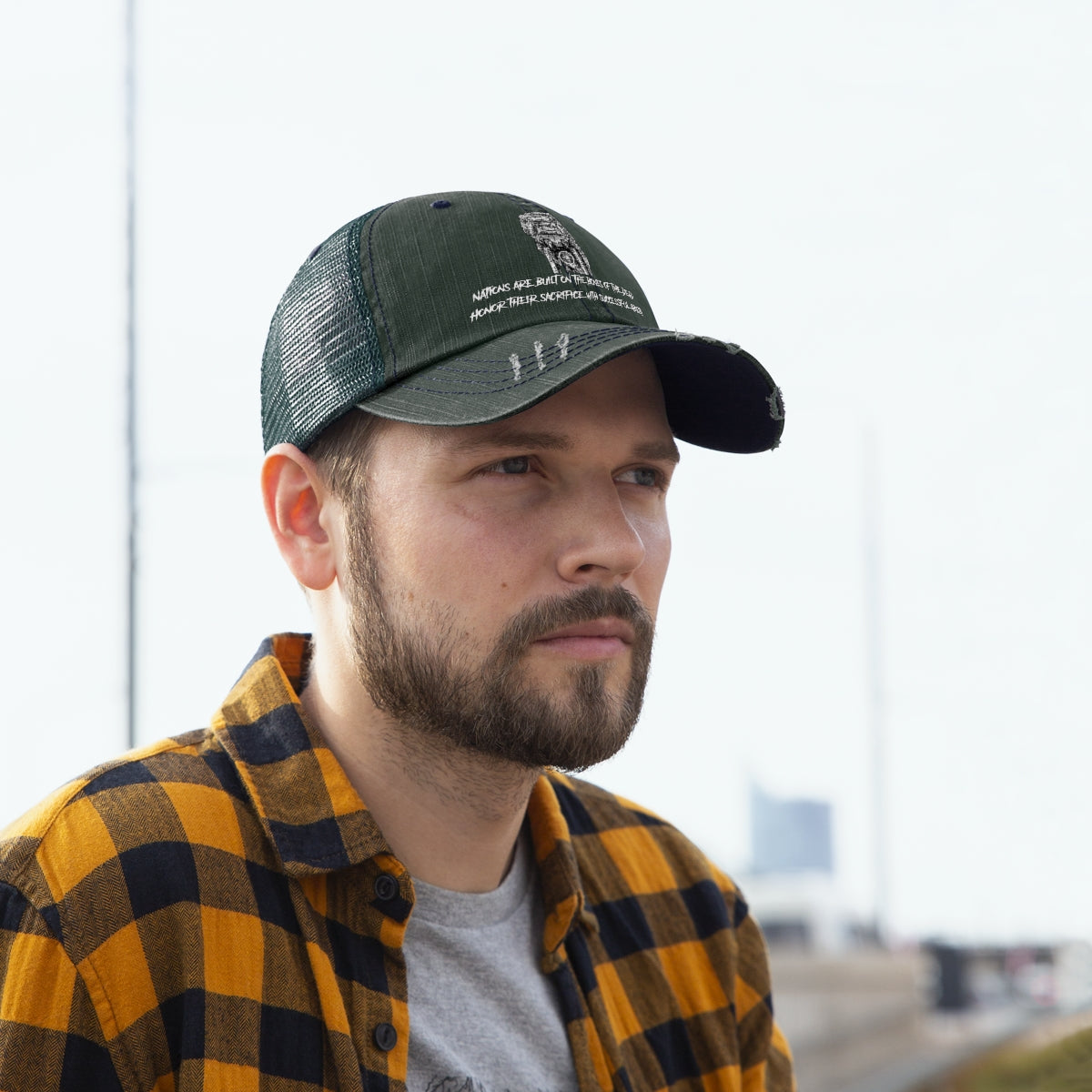 Nations are Built on the bones of the dead: Unisex Trucker Hat