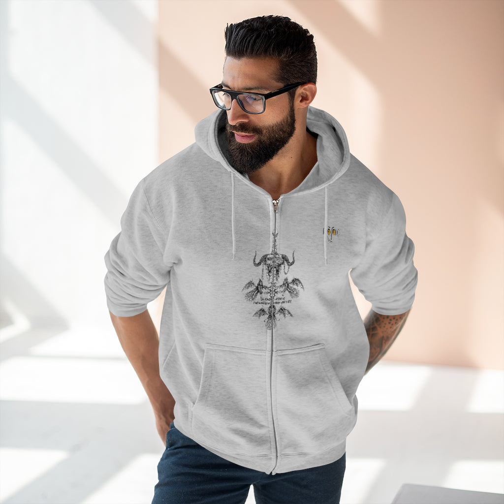 Scientific Method and Faith: Hoodie with zipper