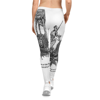 Nations are built on the bones of the dead: (white) Women's Casual Leggings