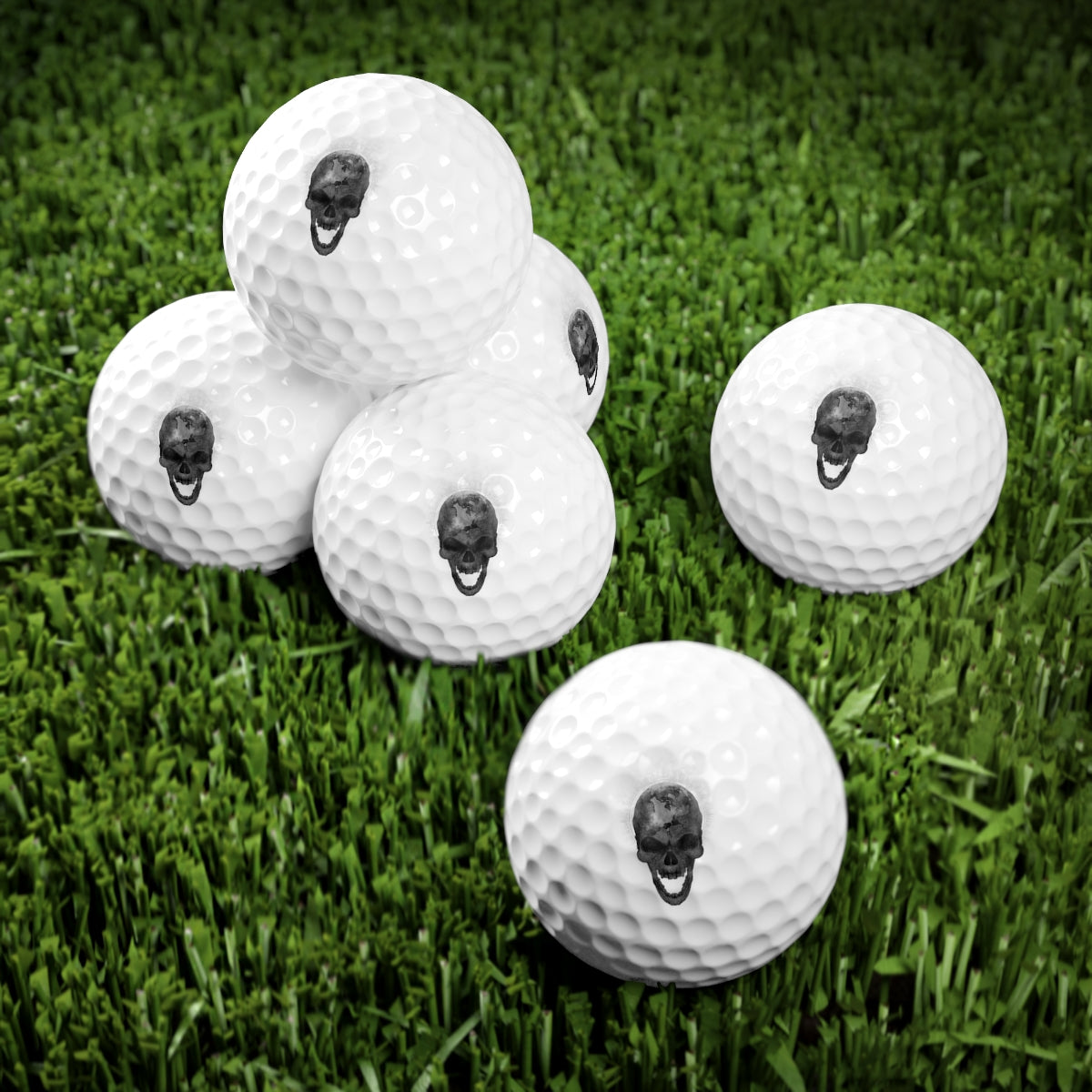 Skull Earth: Golf Balls, 6pcs