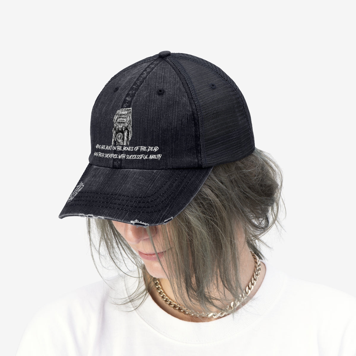 Nations are Built on the bones of the dead: Unisex Trucker Hat