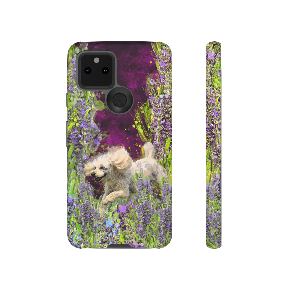 French poodle in Lavender - All Phones, dog Tough Cases