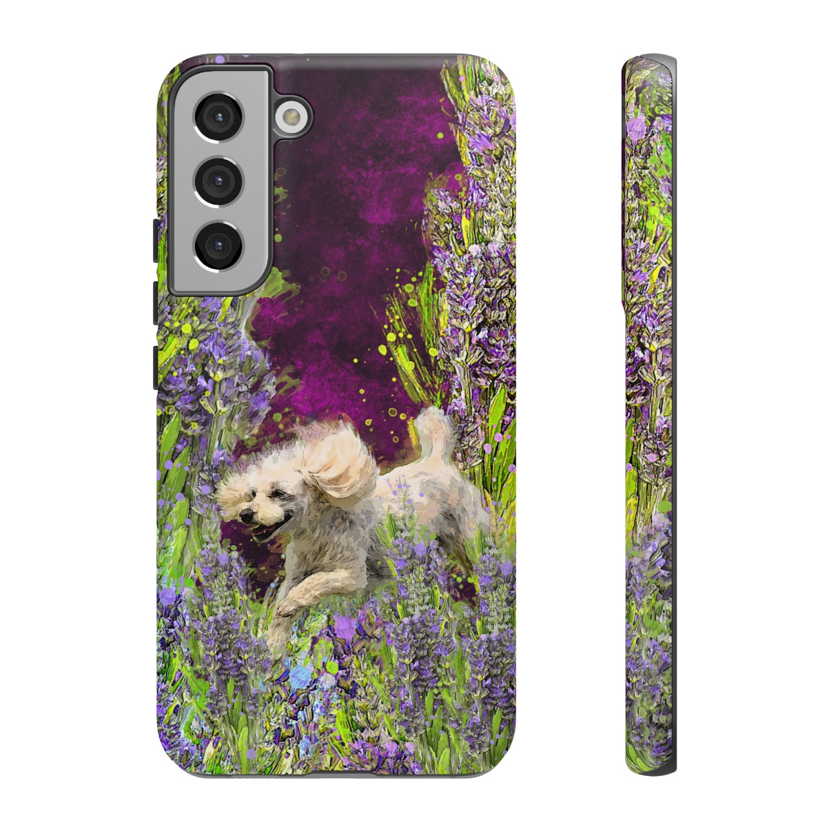 French poodle in Lavender - All Phones, dog Tough Cases