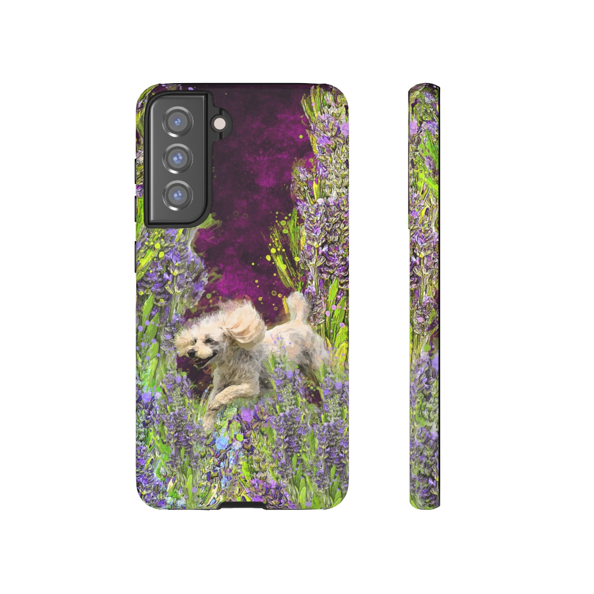 French poodle in Lavender - All Phones, dog Tough Cases