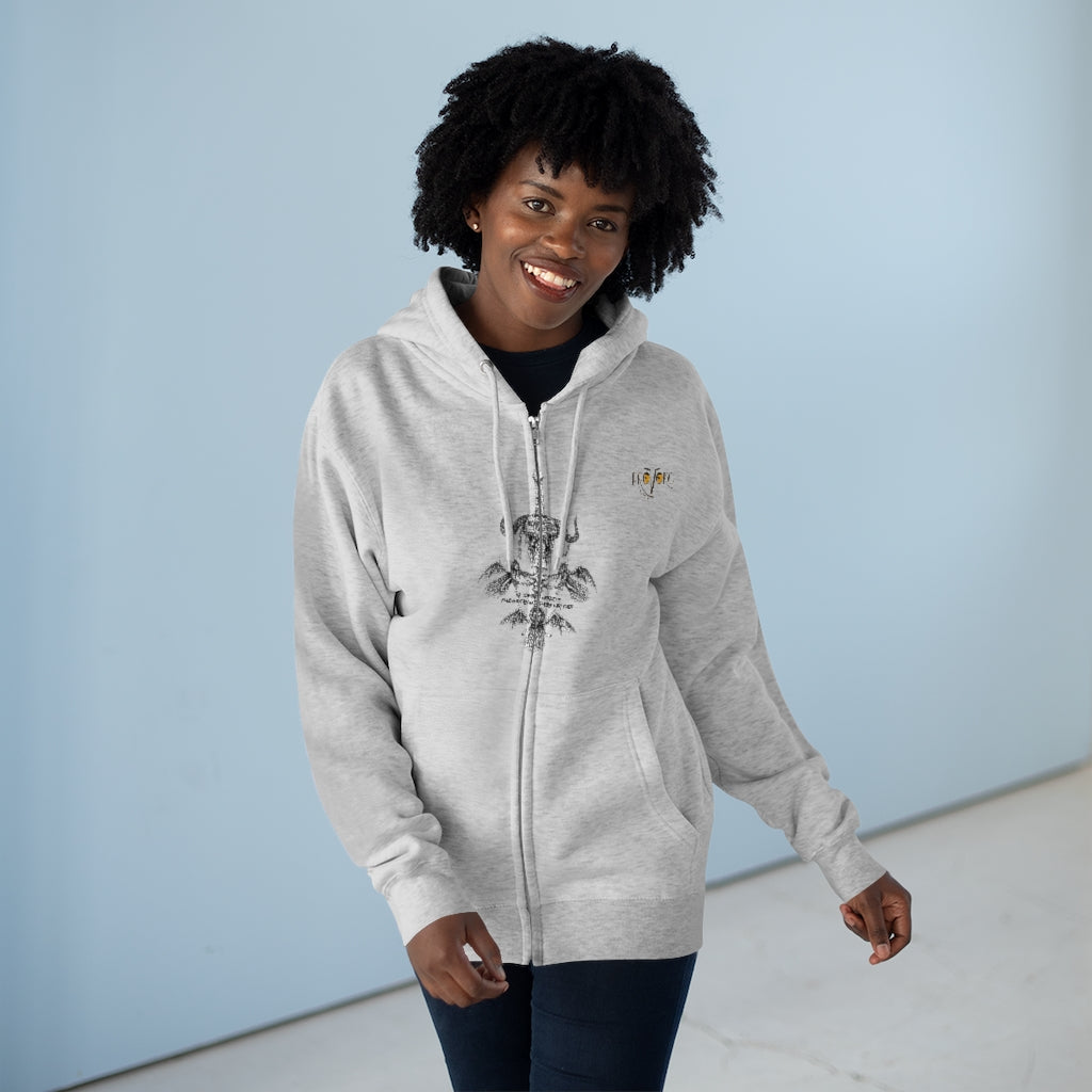 Scientific Method and Faith: Hoodie with zipper