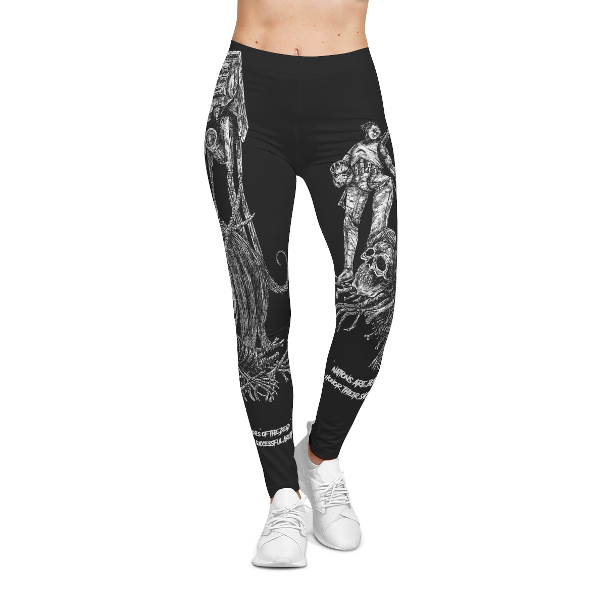 Nations are built on the bones of the dead: (Black) Women's Casual Leggings