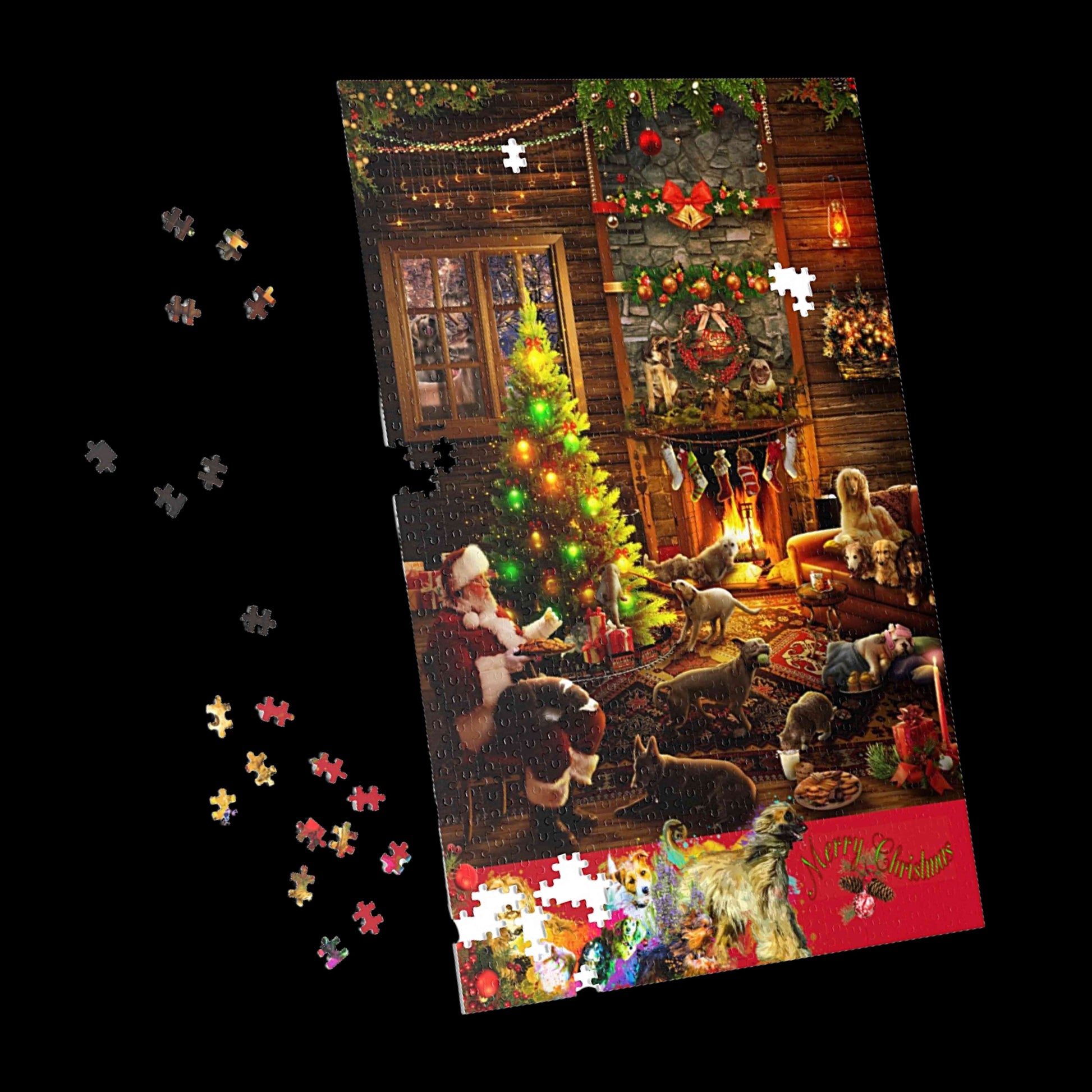 Puppy Puzzle, Cute Dog Puzzle, Puzzle Gift, Family Gift, Jigsaw Puzzle, Art  Puzzle, Holiday Christmas Gift, 252, 500, 1000 Pieces for Adult 