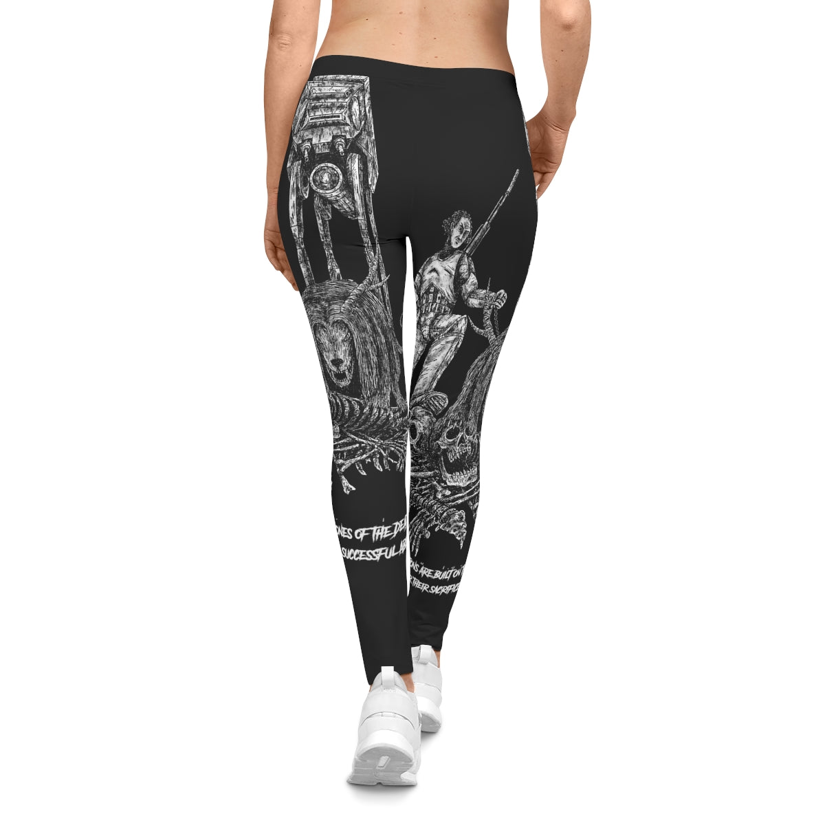 Nations are built on the bones of the dead: (Black) Women's Casual Leggings