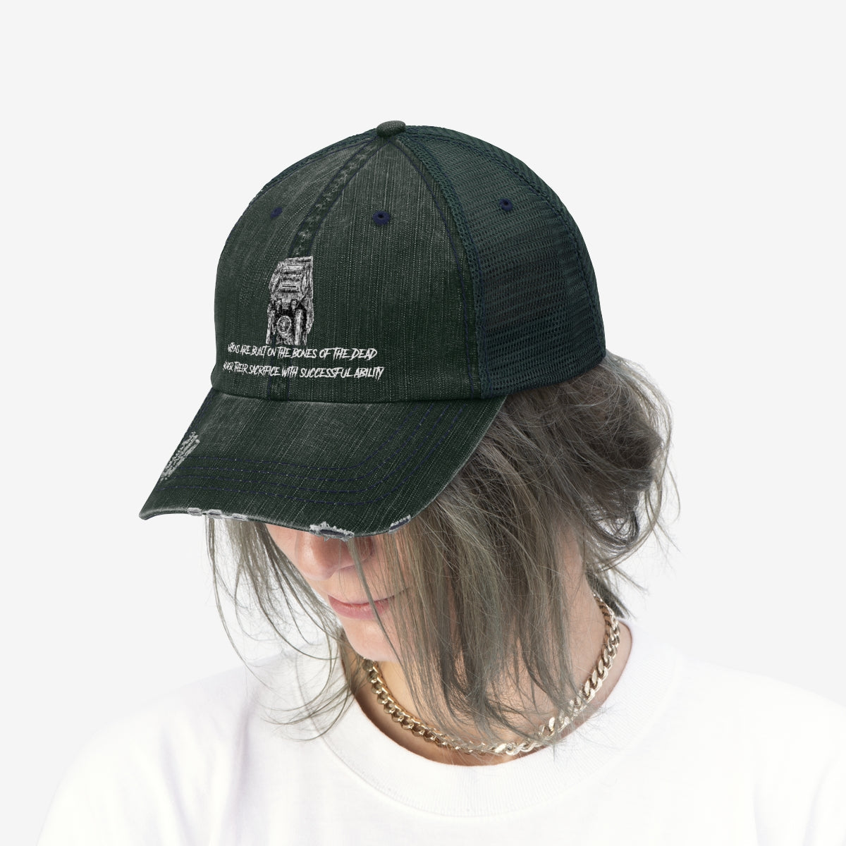 Nations are Built on the bones of the dead: Unisex Trucker Hat