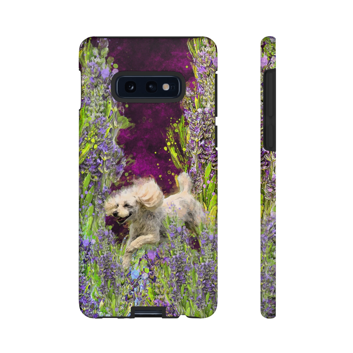 French poodle in Lavender - All Phones, dog Tough Cases