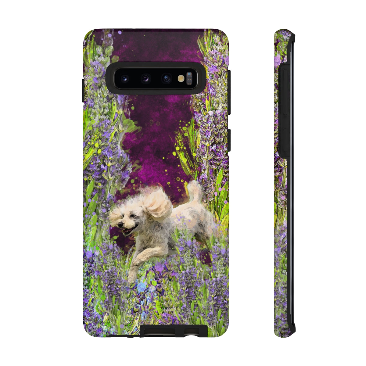 French poodle in Lavender - All Phones, dog Tough Cases