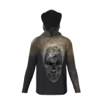 Skull Earth, Sun Protective Hooded Long Sleeve T-Shirt