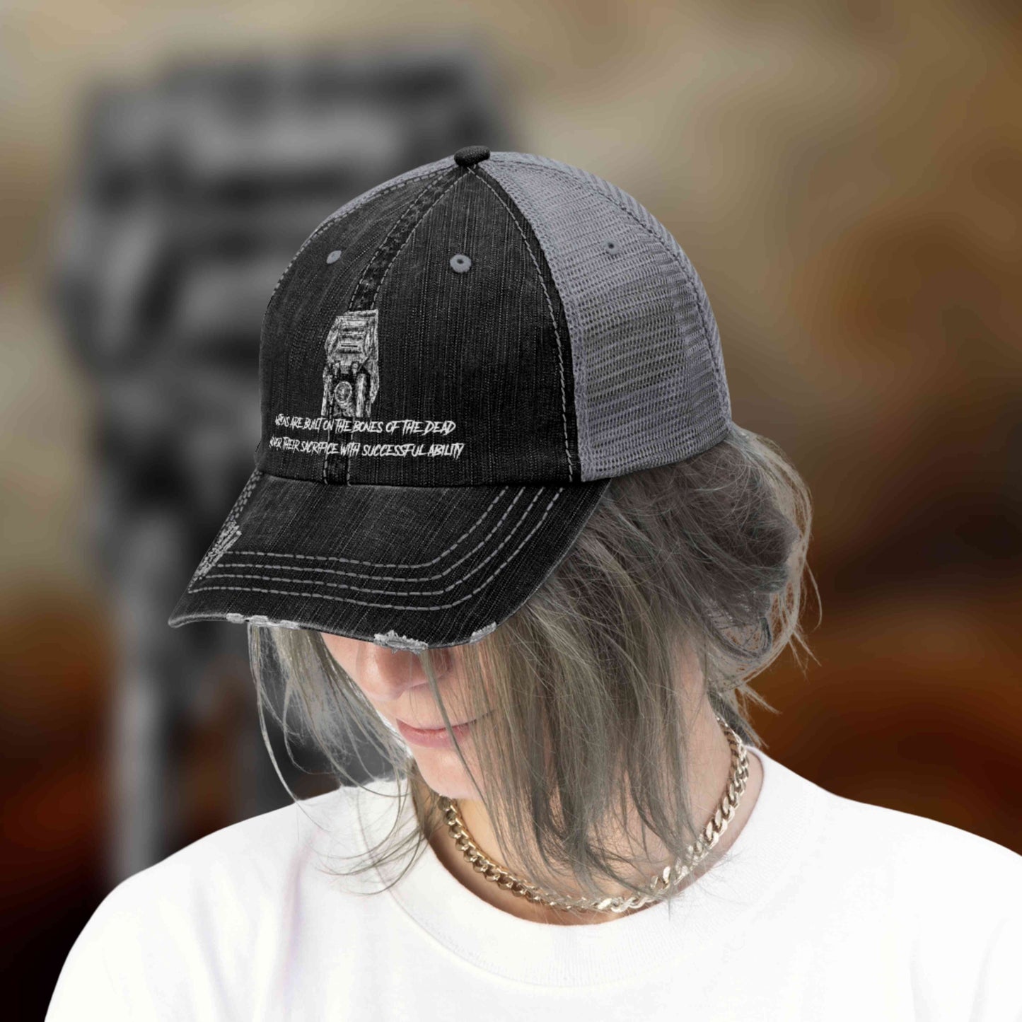 Nations are Built on the bones of the dead: Unisex Trucker Hat